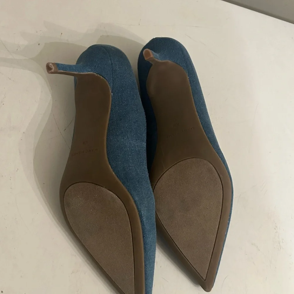 Marc Fisher Blue Pointed Toe Heels - Picture 5 of 8